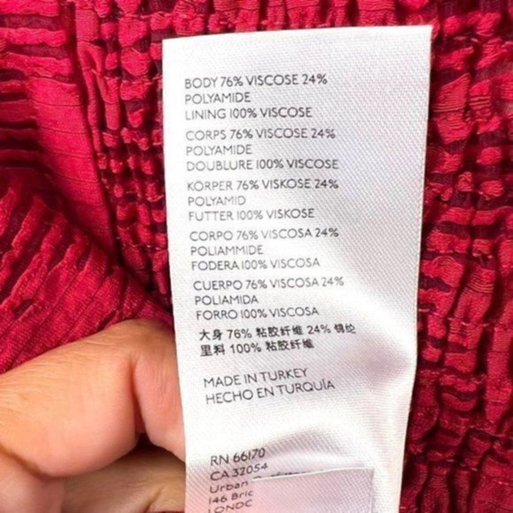 Anthropologie Romantic Puff-Sleeved Blouse Raspberry XS - Picture 7 of 9